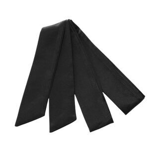 2945 Black Satin Ribbon Long Sash Belt For Wedding Dress, Bridal Waist, Robe